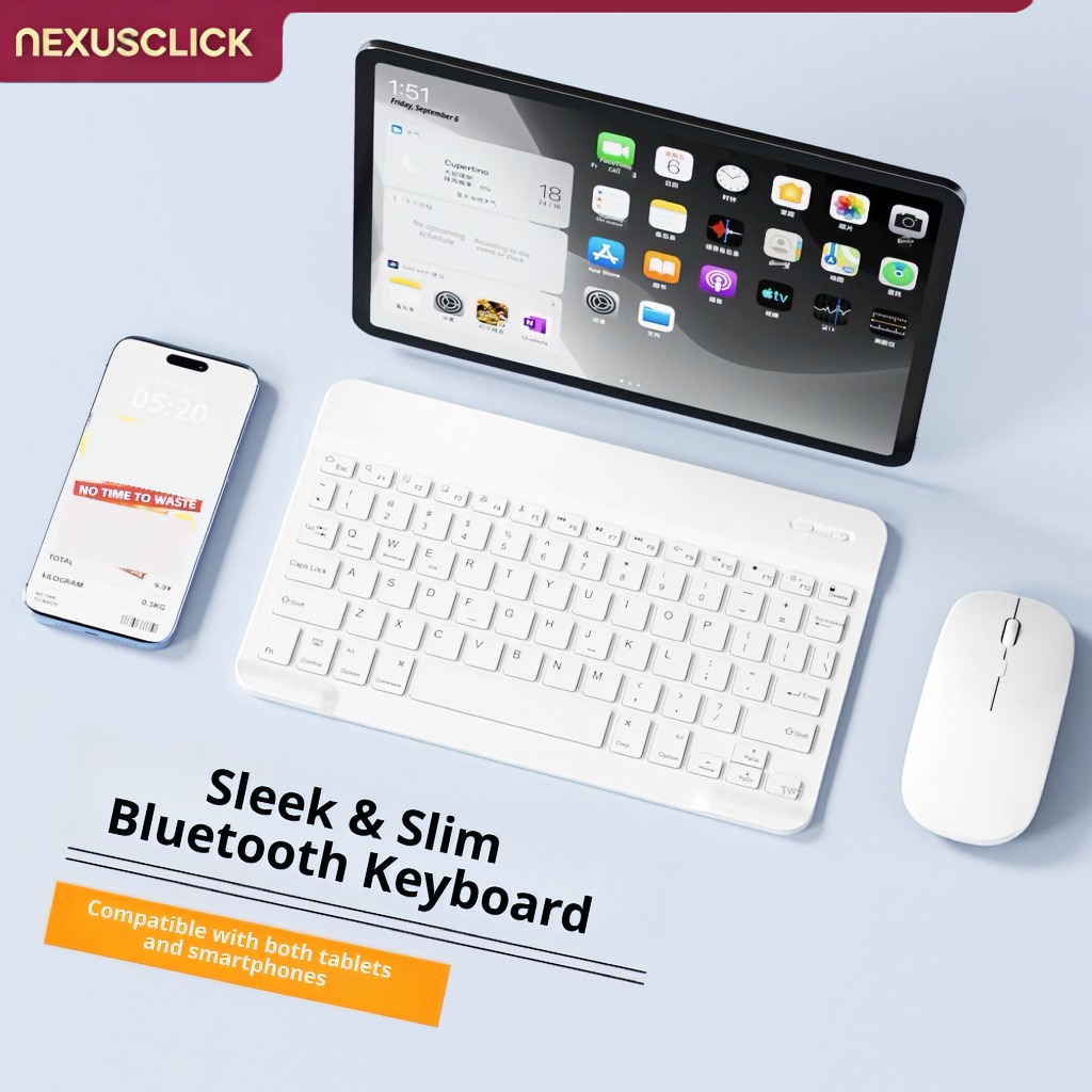 Gaming Accessories Uk - NexusClick Keyboard dan Mouse Bluetooth untuk