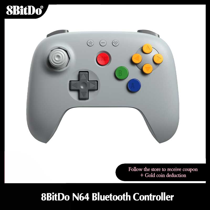 Gaming Accessories For Android - 8BitDo Gray N64 Bluetooth Controller untuk