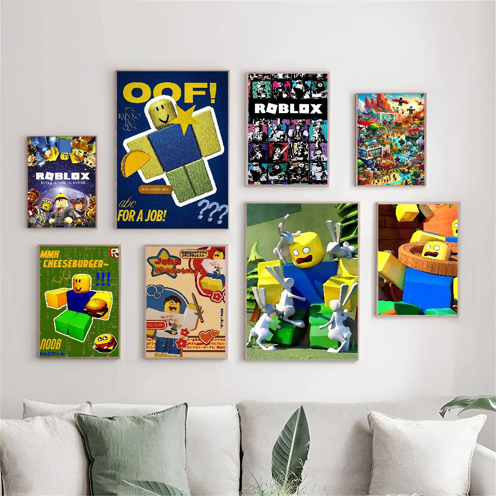 Gaming Accessories Roblox - Poster Anime R-Roblox Game Sandbox Stiker