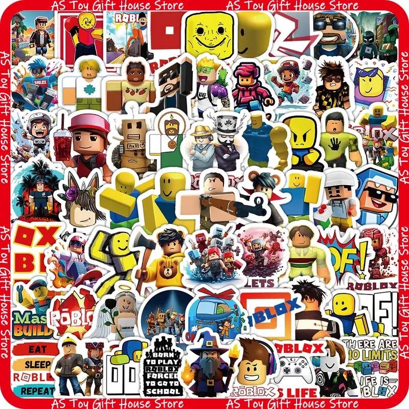 Gaming Accessories Roblox - 100Pcs Stiker Roblox Kartun Game Stiker