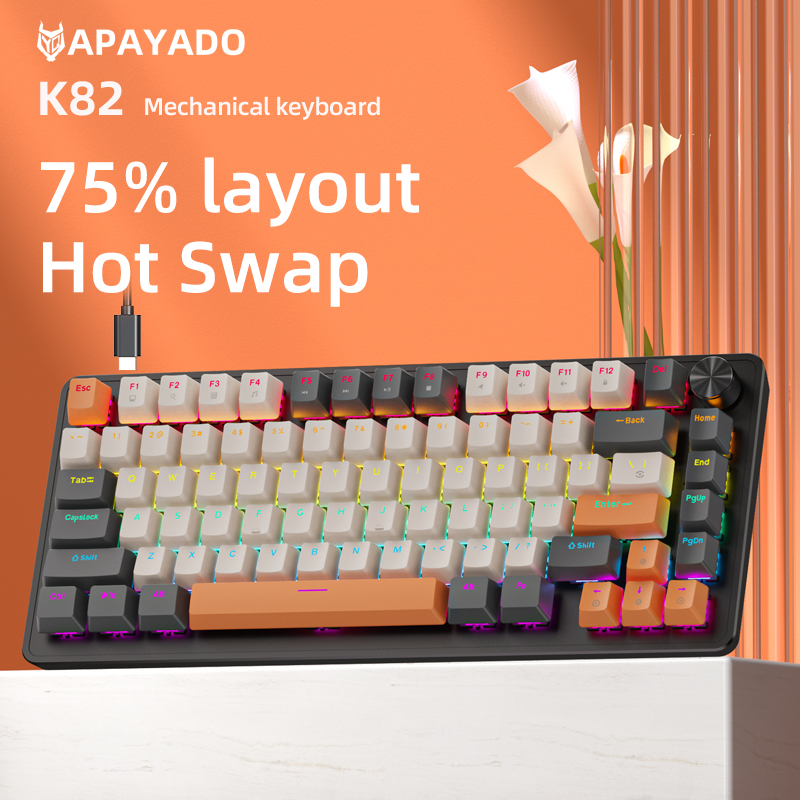 Gaming Accessories Uk - Keyboard Gaming Berkabel Kustom 75 APAYADO