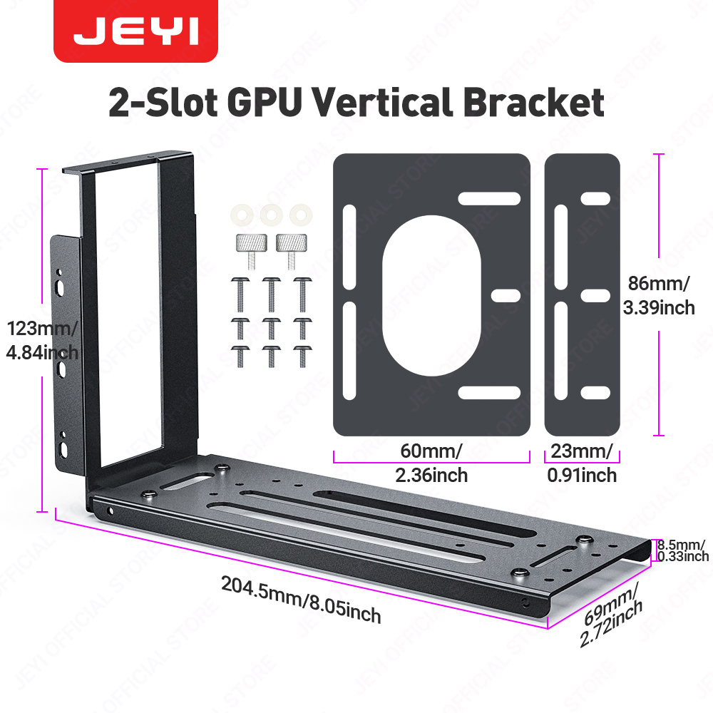 Pcie Extension Cable - JEYI Braket Pemasangan Kartu Grafis Vertikal