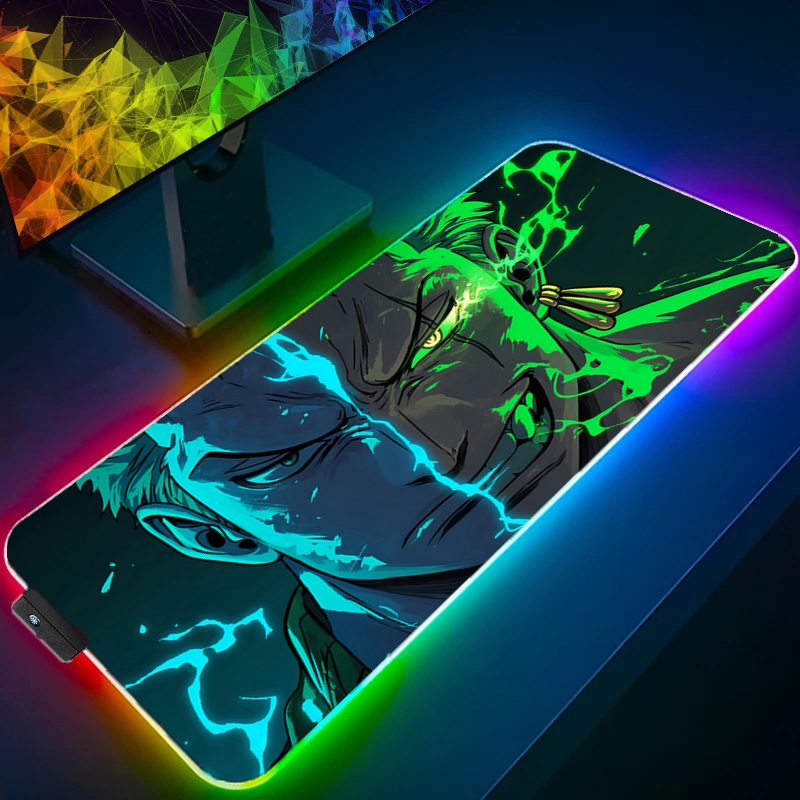 Gaming Accessories Tablet - ONE PIECE Zoro Mouse Pad RGB