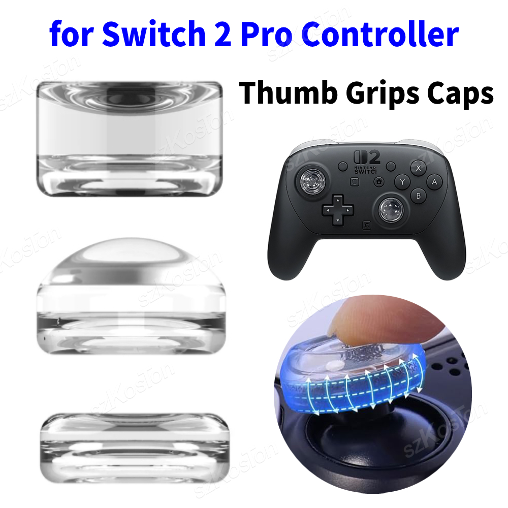 Gaming Accessories Nintendo - Tutup Pegangan Jempol Bening untuk Pengontrol