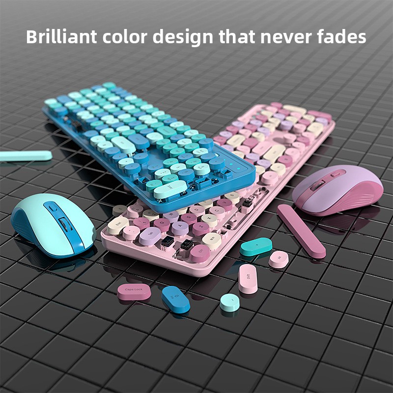 Gaming Accessories Uk - Set Keyboard dan Mouse Nirkabel Custom