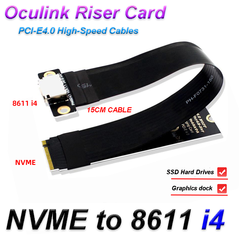 Pcie Extension Cable - M.2 NVME Ke Oculink Kabel Ekstensi