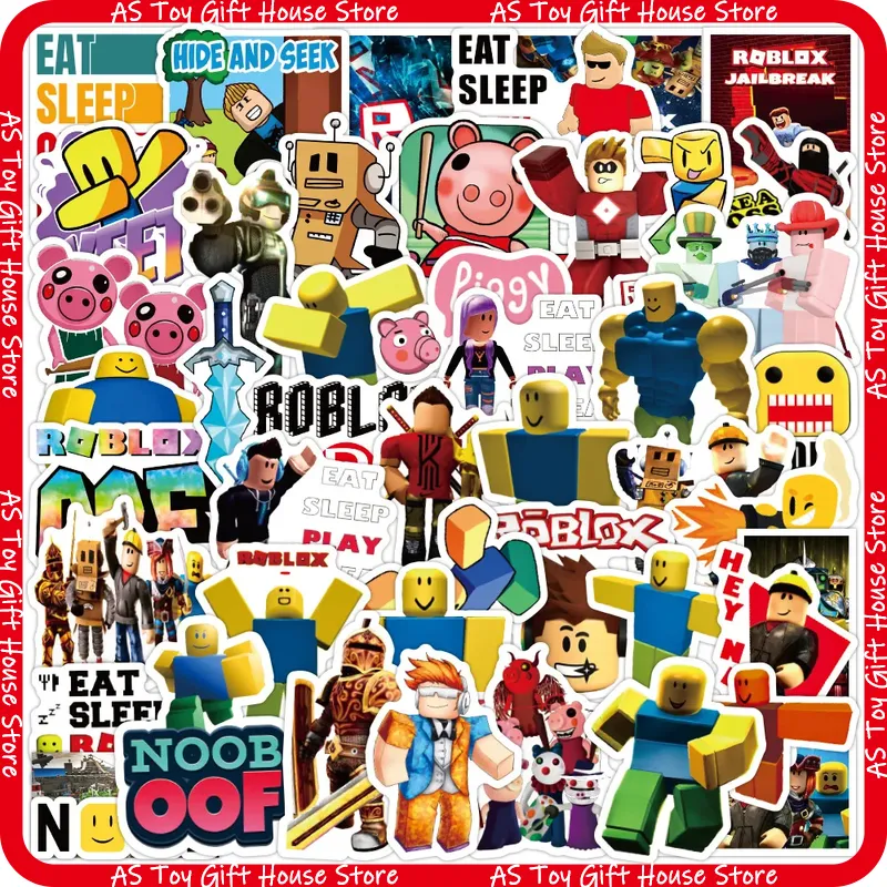 Gaming Accessories Roblox - 50 Pcs Stiker Roblox Tahan Air
