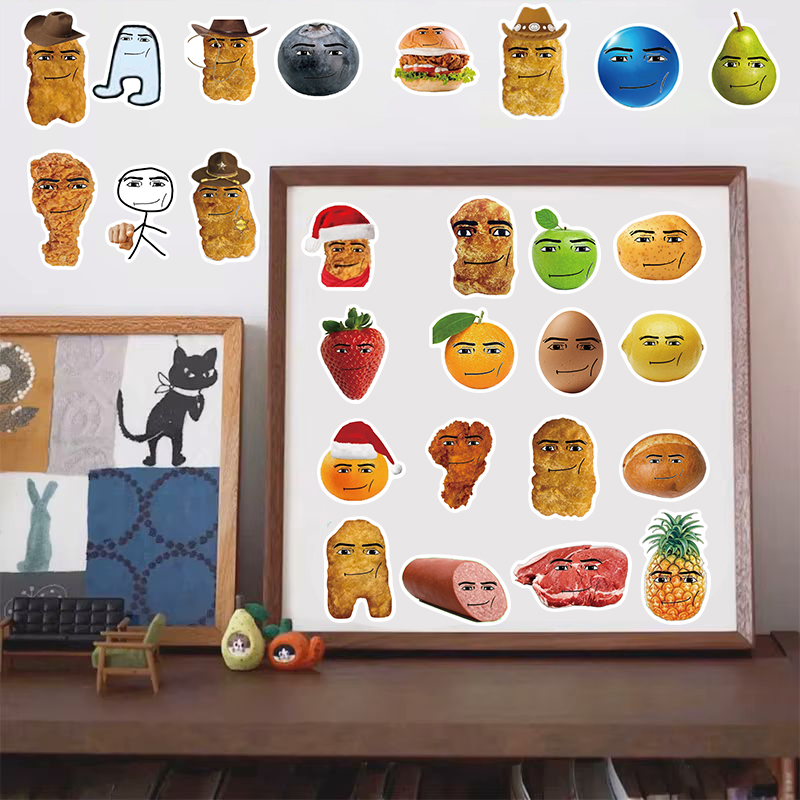 58 Buah Stiker Meme Nugget Aya - Gaming Accessories Roblox ulasan dan harga