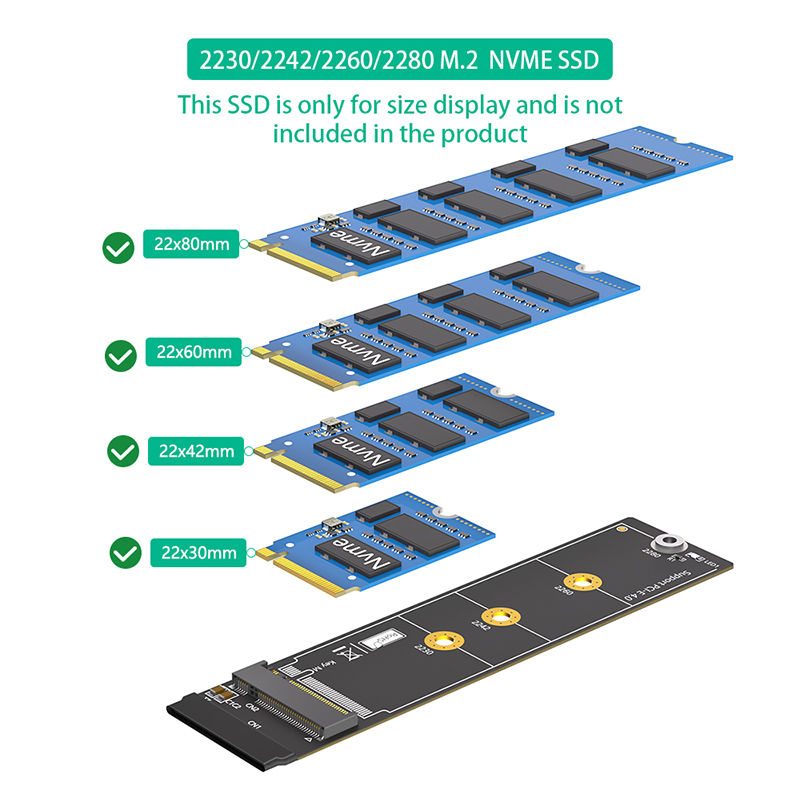 30CM M.2 NVME 4.0 Kabel Eksten - Pcie Extension Cable ulasan dan harga