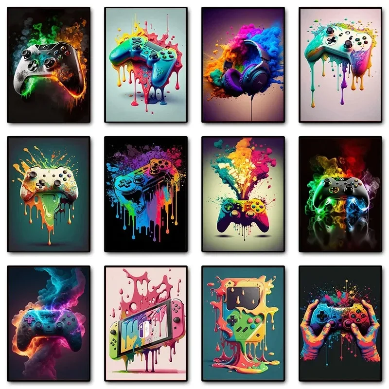 Poster Lukisan Kanvas Cetak Mi - Gaming Accessories For Bedroom ulasan dan harga
