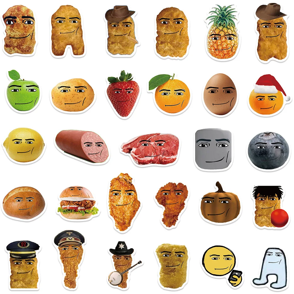 10/30/50 Buah Stiker Wajah Rob - Gaming Accessories Roblox ulasan dan harga