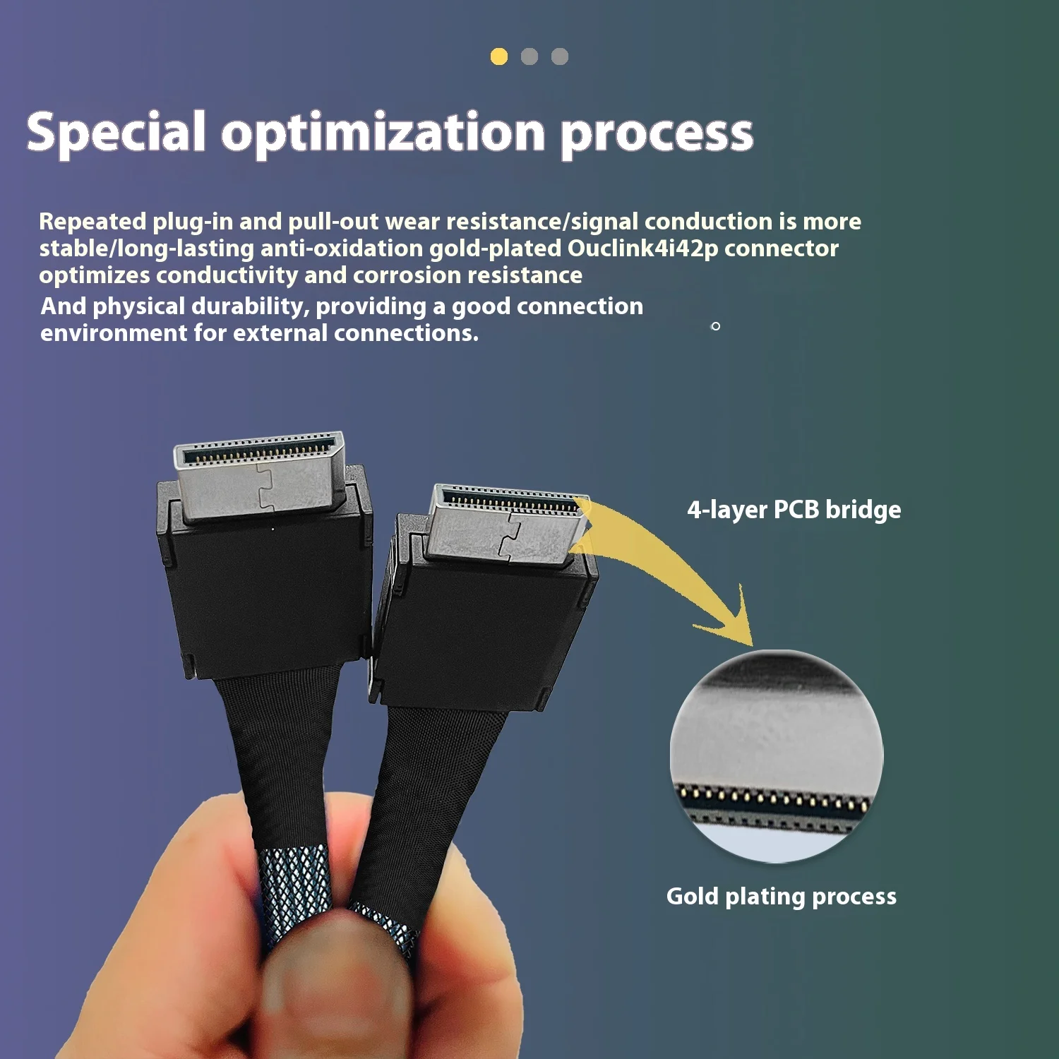 Kabel PCIE 4.0 X4 Oculink 4i / - Pcie Extension Cable ulasan dan harga