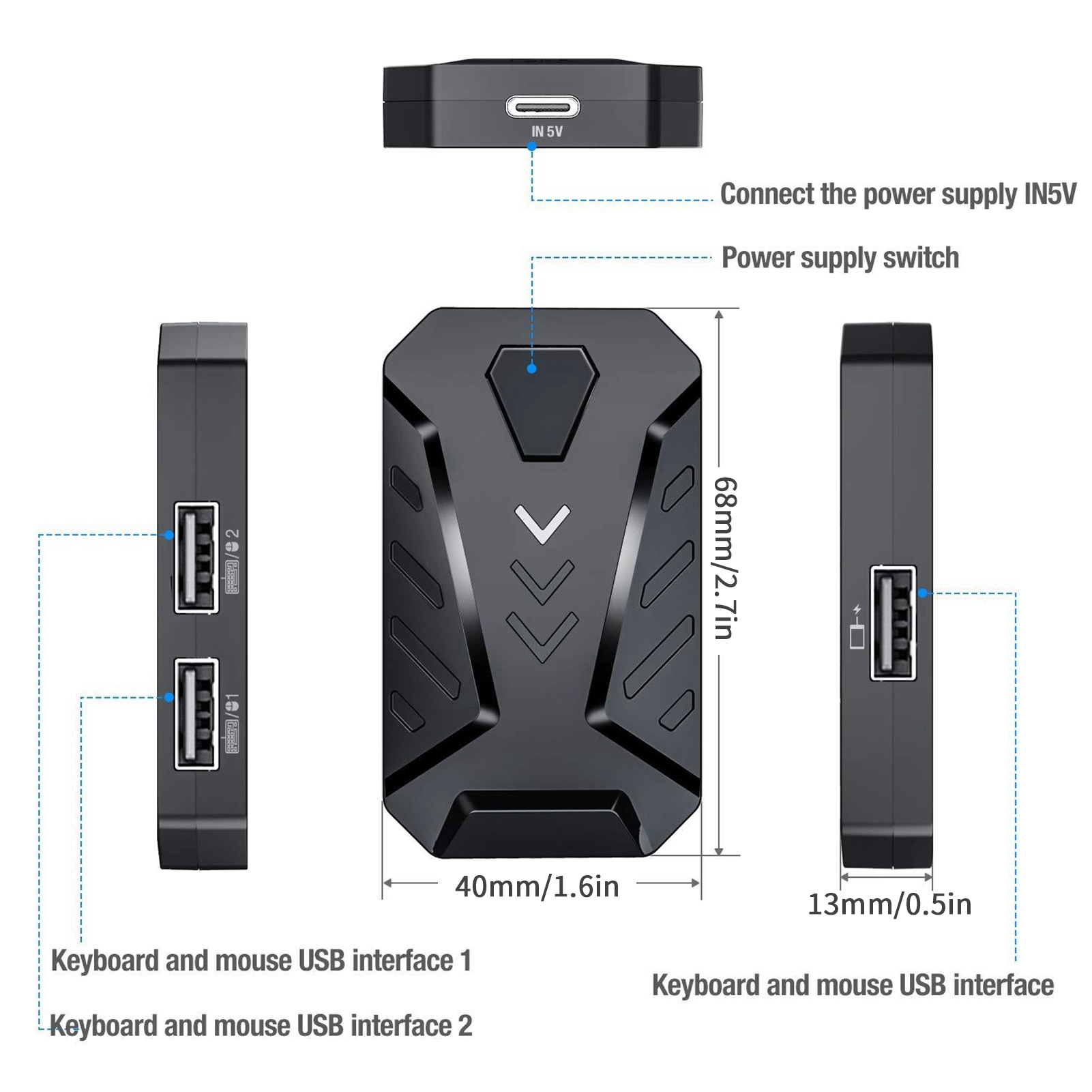Adaptor Konverter Mouse Keyboa - Gaming Accessories For Android ulasan dan harga