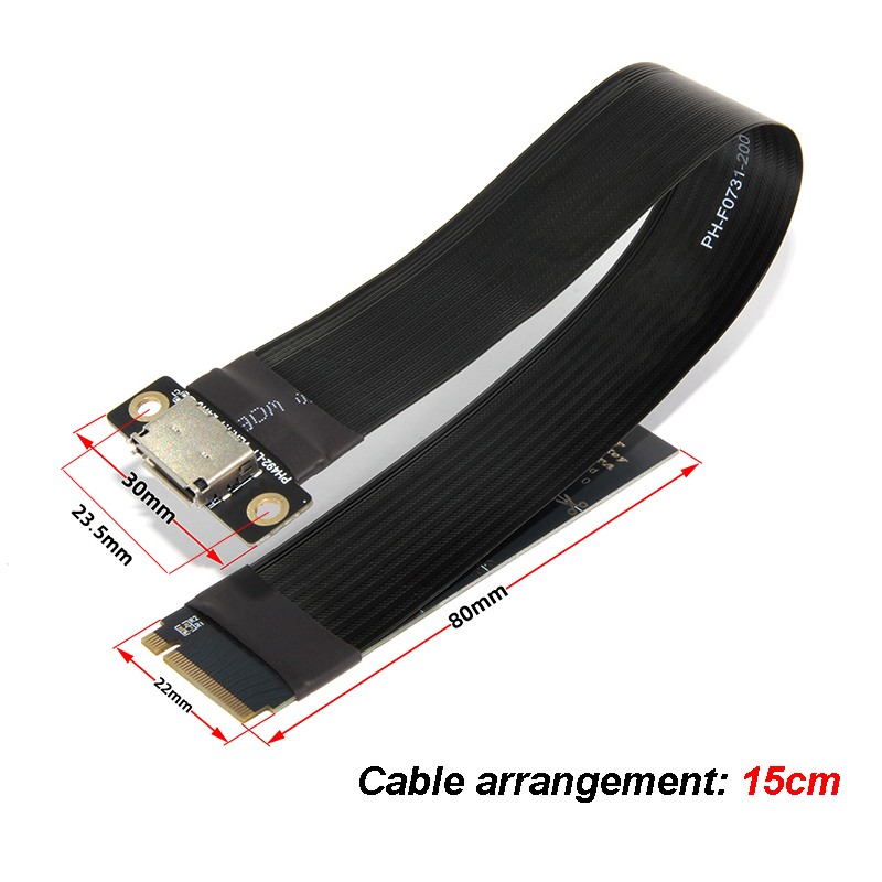 M.2 NVME Ke Oculink Kabel Ekst - Pcie Extension Cable ulasan dan harga