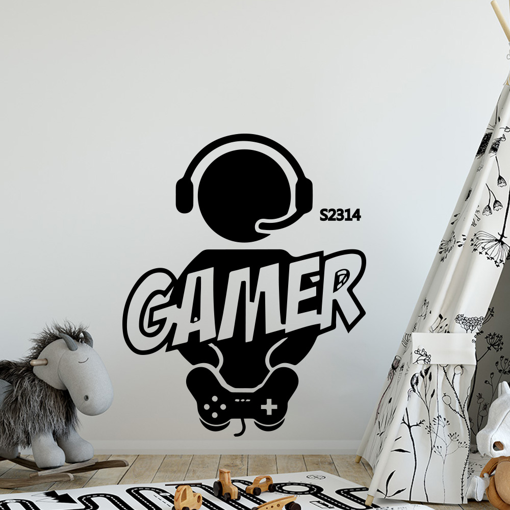 1 buah Gamer stiker seni dindi - Gaming Accessories For Bedroom ulasan dan harga
