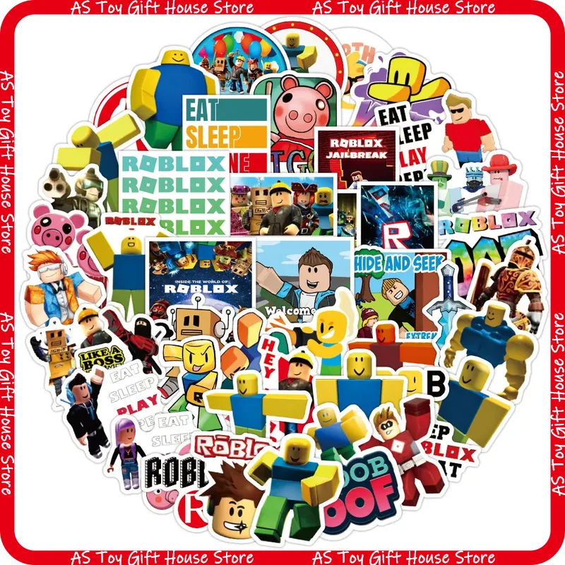 50 Pcs Stiker Roblox Tahan Air - Gaming Accessories Roblox ulasan dan harga